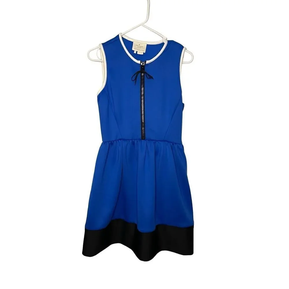 Kate Spade Color Block Blue Black White Scuba Dress Women’s Size 4